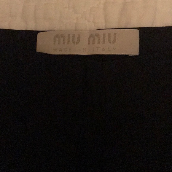 Wool blend black pants Miu Miu - Picture 2 of 5